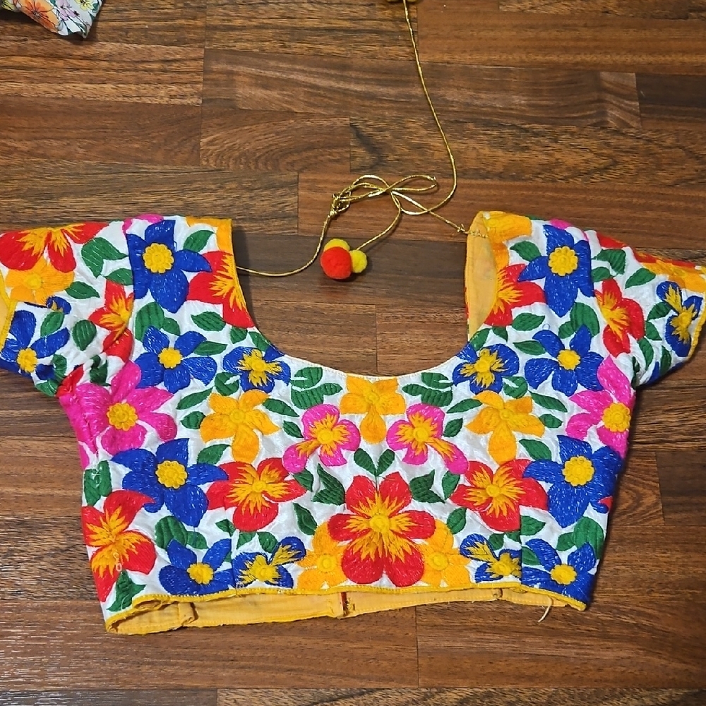 Floral Embroidered SAREE BLOUSE